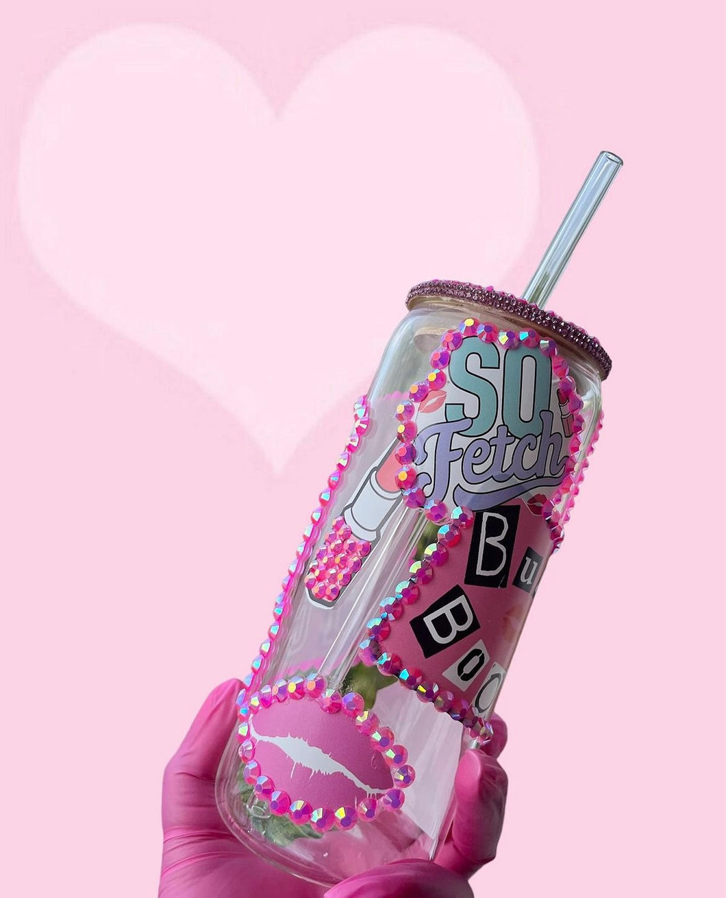 Mean girl 20oz glass 💕