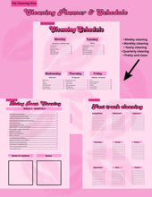 Load image into Gallery viewer, The Diva Cleaning ADHD Cleaning Planner Daily Schedule &amp; focus Checklist Notebook for Home Office &amp; Dorm Use Durable Cover Smooth Pages Office Stationery Essential Planner book
 ♡
